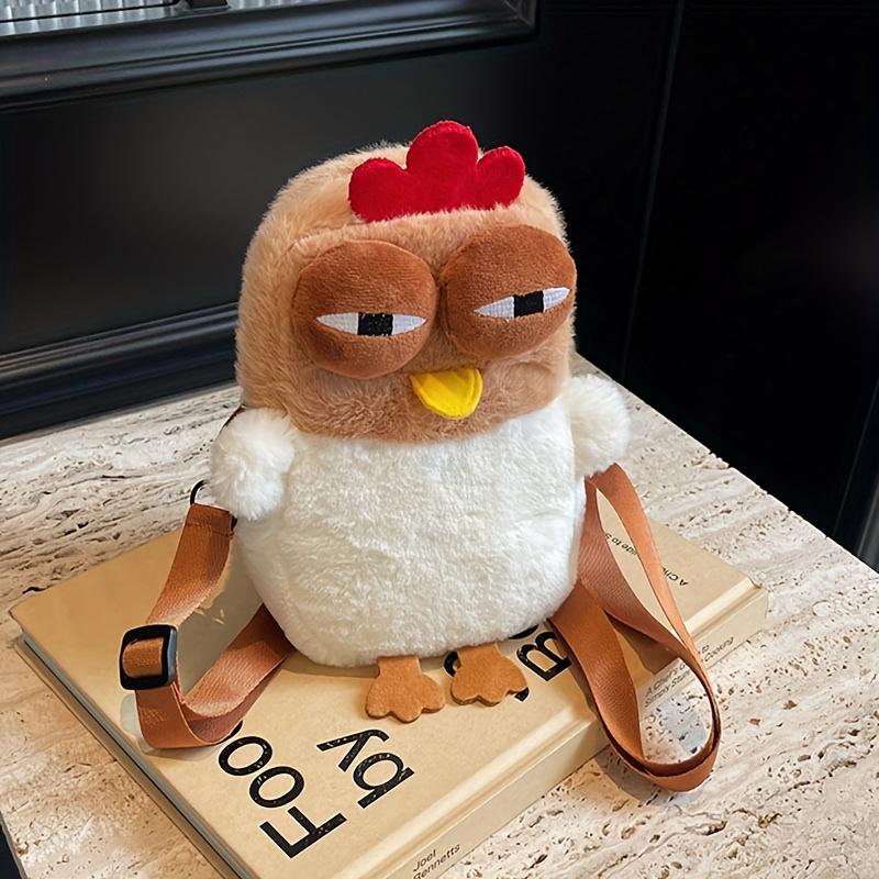 Women's Adorable Cartoon Overworked Chicken Crossbody Bag - Cute