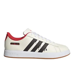 adidas Mens Grand Court Home Alone Lace Up Sneakers Shoes Casual - White