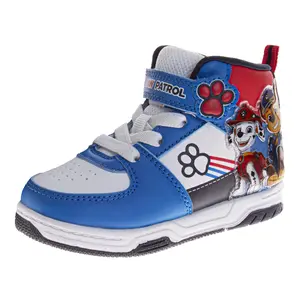 Paw Patrol Boys High Top Sneakers Hook and Loop with Lace-Up (Little Kid)