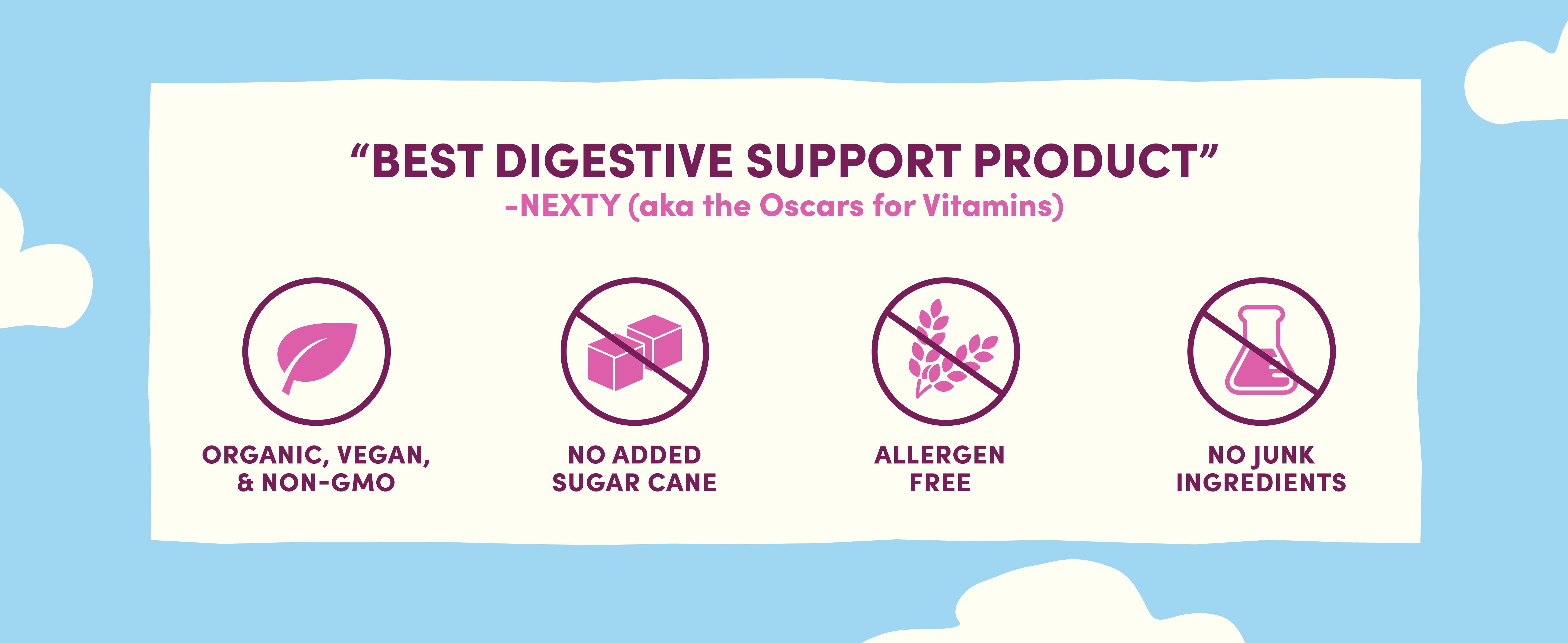 Llama Naturals Probiotics for Women and Men with Prebiotic Fiber, Vegan, Organic, Probiotic Gummies for Gut Health Support, Adults Real Fruit Gummy Vitamins, No Added Sugar Cane, Mixed Berry, 60 Ct