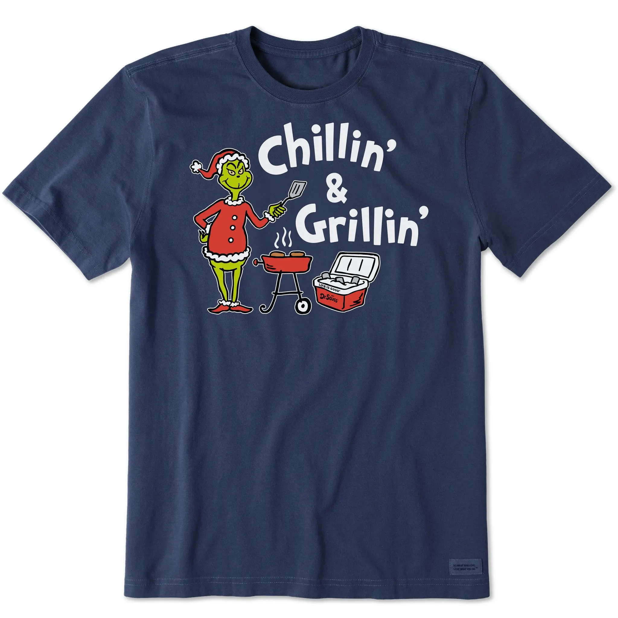 Men's Grinch Chillin' & Grillin' Short Sleeve Crusher Tee