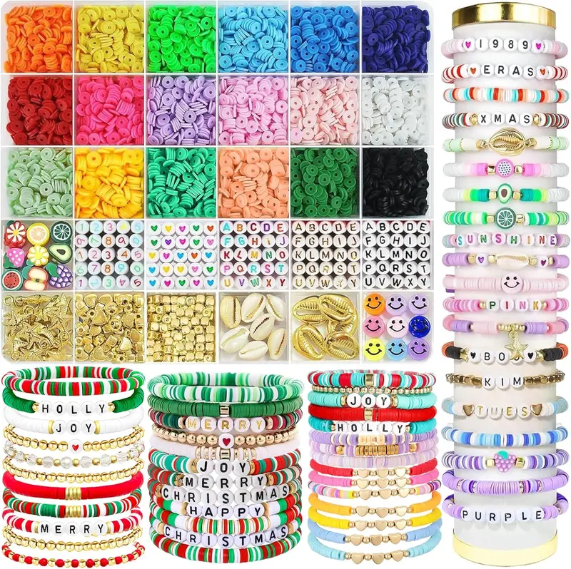 OHOME Valentines Day Gifts for Kids - 5300 Clay Beads Bracelet Making Kit,Arts and Crafts for Kids Ages 8-12,Valentines Crafts Games Toys for 3-10 Year Old...