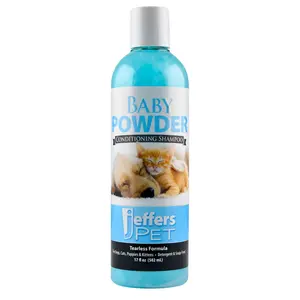 Jeffers Pet Baby Powder Tearless Conditioning Shampoo for Puppies and Kittens