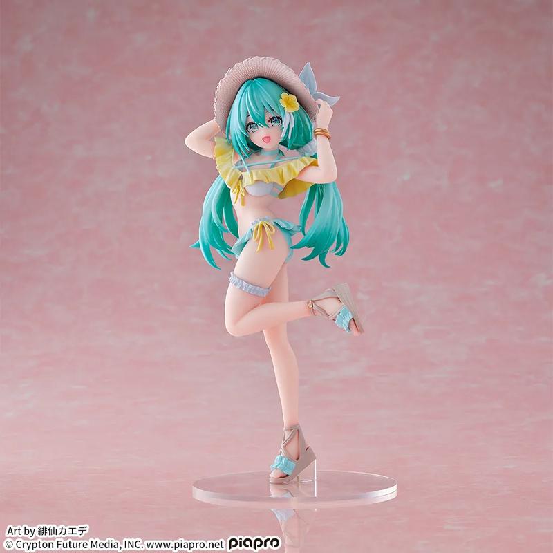 18cm Luminasta Series Hatsune Miku Concept Art Vol.7 Swimwear Figurine Official Collectible PVC Anime Figure Table Ornament Fan Collection Holiday & Birthday Gifts