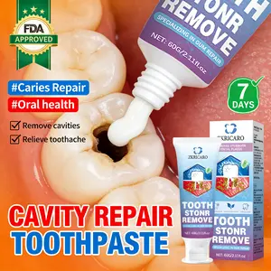 ZKRICARO Anti-Cavity Repair Toothpaste: Repairs Cavities, Restores Enamel, Strengthens Teeth, Fights Bacteria, Removes Plaque & Tartar, FDA Approved, Oral Health, Mild & Non-Irritating