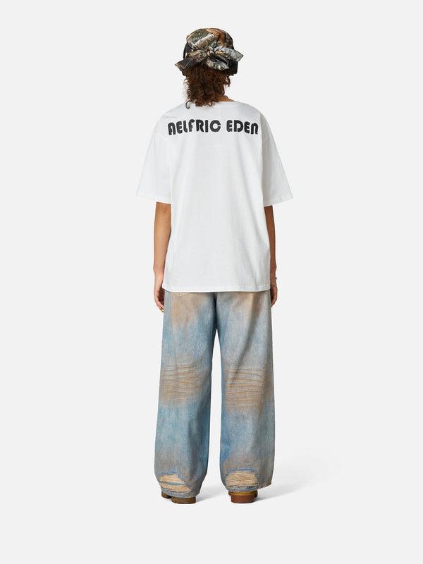 Aelfric Eden Camo 10 Patch Oversized Tee  Camouflage Number Graphic Unisex Streetwear Casual T-Shirt