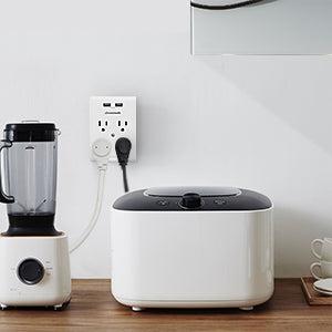 DEWENWILS 4-Outlet Outlet Extender with 2 USB Ports, Wall Outlet Adapter, Light Sensor Night Light, 1080 Joules Surge Protector-HOU402D DEWENWILS 4-Outlet Outlet Extender with 2 USB Ports, Wall Outlet Adapter, Light Sensor Night Light, 1080 Joules Surge Protector-HOU402D