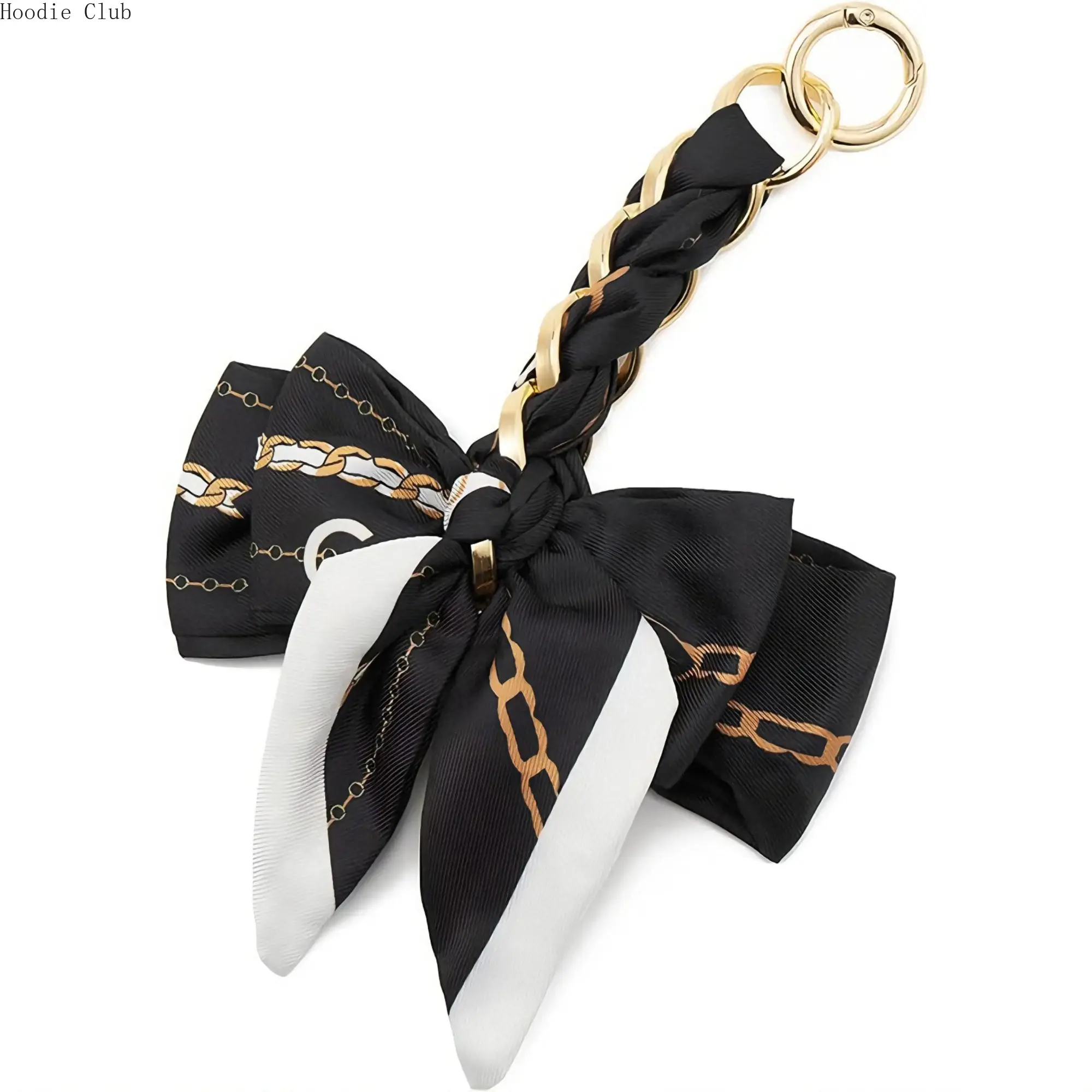 Women's Satin Ribbon Bag Chain - Bow Shape Bag Decoration with Fade-Proof Dye, Snap Clasps, Cute Clip-On Strap Extender, Accessories Charms for Handbags, Clutches (Ideal for Sisters, Thanksgiving Gifting), Bag Accessories Charms