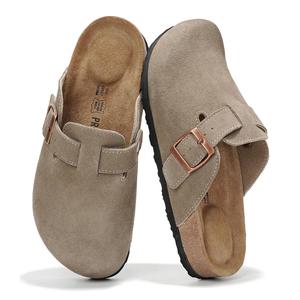 Project Cloud Women's Genuine Full-Grain Leather Clogs | Memory Foam, Water-Resistant | Non-Slip Rubber Sole Lightweight Footwear | Benton