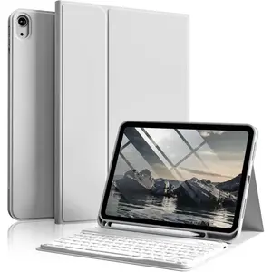 iPad 10th Gen / A16 2025 11" Keyboard Case - Detachable Bluetooth Magnetic Stand Folio with Pencil Holder, Wireless Rechargeable Keyboard Protective Shell, Compatible with 10.9" & 11" Models