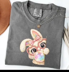 Happy Easter Shirt, Easter Coffee Tshirt, Cute Easter T-shirt, Easter Gift Idea Lover, Easter Day Stamp Shirt, Retro Bunny Shirt