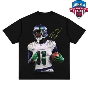 Jaxon Smith-Njigba Football Adult T-Shirt, JSN Graphic Tees,  Fan Gift , Unisex Football Trendy Men Casual Heavy Cotton Tee, Birthday Ideas, Gift For Men Woman 4