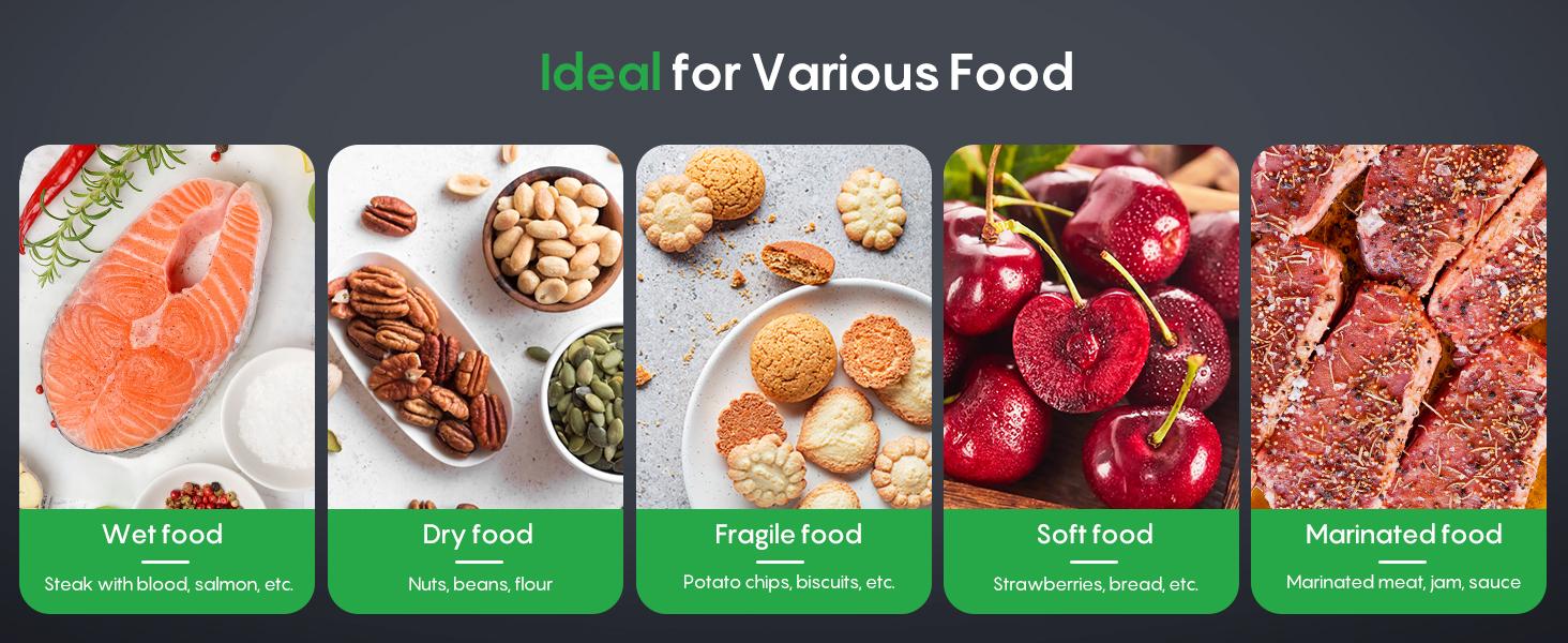 FRESKO AutoMax V2 Compact Vacuum Sealer Machine, Automatic Food Saver with Double Heat Seal, Includes Bags & Starter Kit