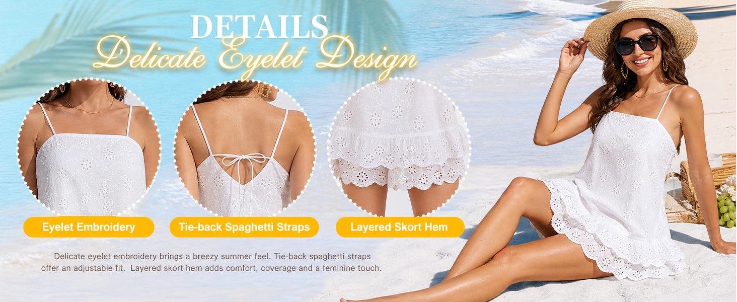 Lightweight women's summer romper dress