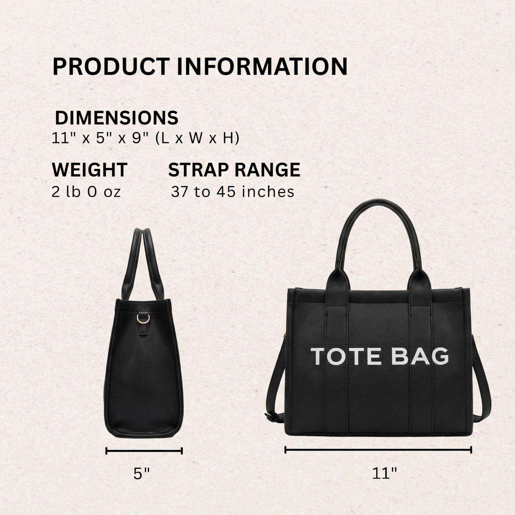 evol Women's Stylish Letter Tote Bag 2026 Design Versatile Handbag Multiple Colors Everyday Use