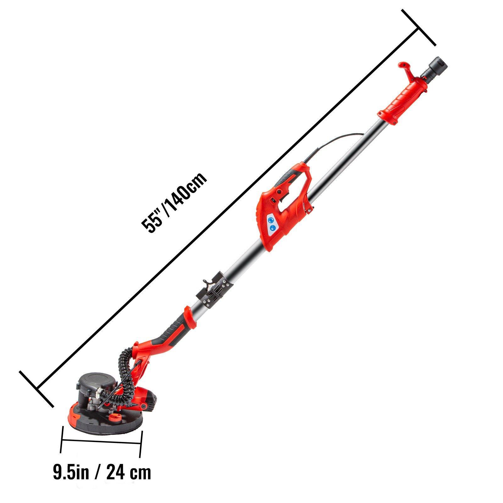 VEVOR Drywall Sander 850W Electric, Various specifications, Electric Sander Variable Speed, Telescope Handle, Vacuum Bag Drywall Sanders 6 Sand Pads VEVOR Drywall Sander 850W Electric, Various specifications, Electric Sander Variable Speed, Telescope Handle, Vacuum Bag Drywall Sanders 6 Sand Pads