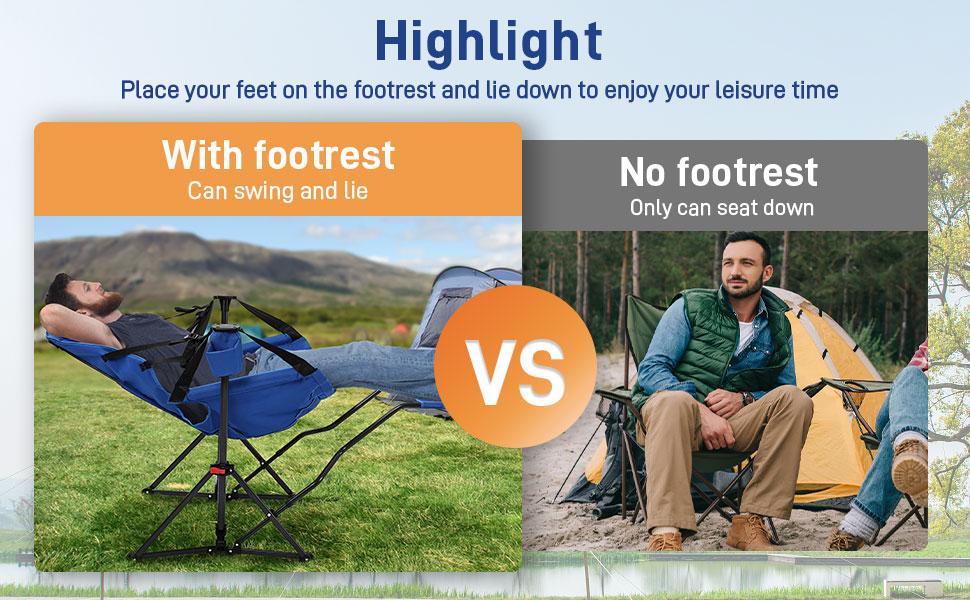 【Valentine's Day gift】GDY Hammock Camping Chair, Swing Chair Rocking Chair With Pedal, Max 450 lbs Capacity hammock life 【Valentine's Day gift】GDY Hammock Camping Chair, Swing Chair Rocking Chair With Pedal, Max 450 lbs Capacity hammock life