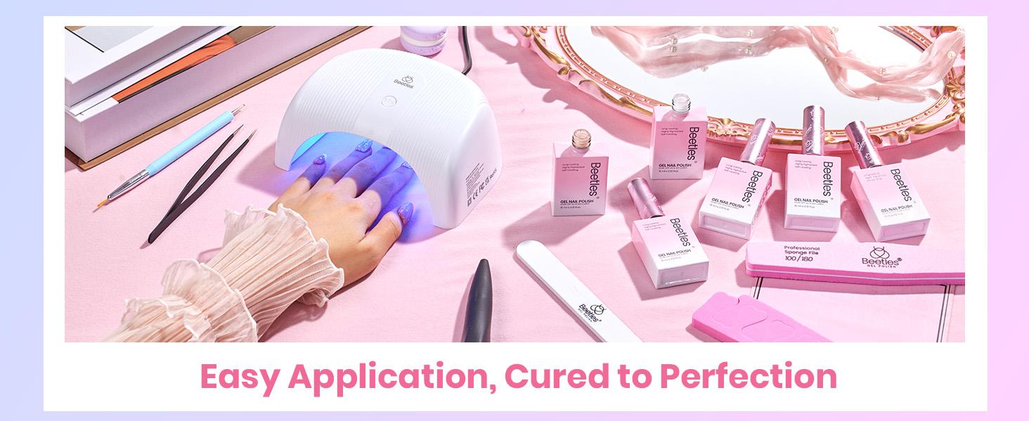 Beetles HEMA Free Gel Nail Polish Set, UV Gel Translucent Gel Nail Art for Manicure and Home Decoration Fall Nail Thanksgiving Gift Black Friday Winter Nail Christmas Gift