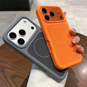 Luxury Magnetic Dual-Color Phone Case for iPhone 17 Pro Max/17/16/15/14 Pro, Magnetic Wireless Charging Shockproof Protective Cover, Fashion Accessory, Modern Case, Durable Material, Small Tool Enthusiasts, Technology Enthusiasts