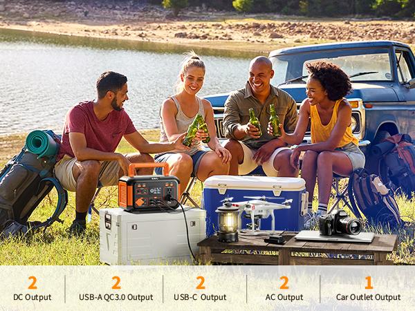 EBL 500W Portable Power Station | 444Wh Solar Generator for Camping, Home & Emergency Backup