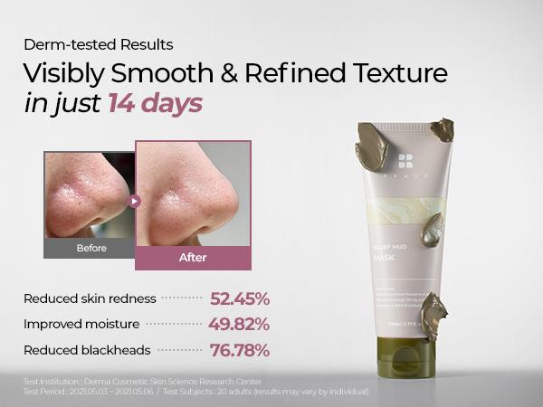 [Official Shop] BRMUD Relief Mud Mask 110ML - 30% Boryeong Mud Formula for Deep Cleansing & Hydration - Moisturizing & Brightening Skin Care Treatment - Brightening, Hydrate, Moisture, Relaxation, Cleaning, Pore Care