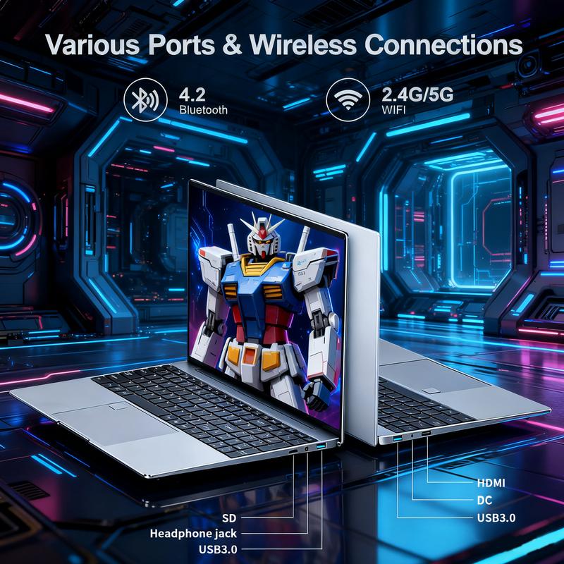 Gaming Laptop,15.6 inch Laptop Computers, N5095 Processor, 32GB DDR4 512GB/1TB/2TB SSD, FHD 1920 * 1080 Display,Fingerprint Unlock, BacklitKeyboard,HDMl,Work Computer,laptops Clearance 2026,laptops,Free Mouse Gift