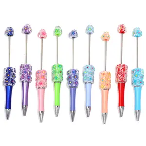 【P182】5 Pcs  DIY Beadable Pens new flower style