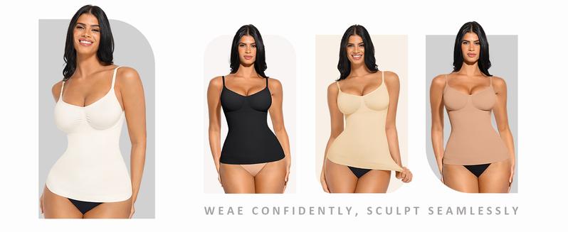 FeelinGirl Tank Top Womens Shapewear Tummy Control Cami Tanks Seamless Camisole Tops Womenswear Spaghetti Strap Underwear Lady Springtok FeelinGirl Tank Top Womens Shapewear Tummy Control Cami Tanks Seamless Camisole Tops Womenswear Spaghetti Strap Underwear Lady Springtok