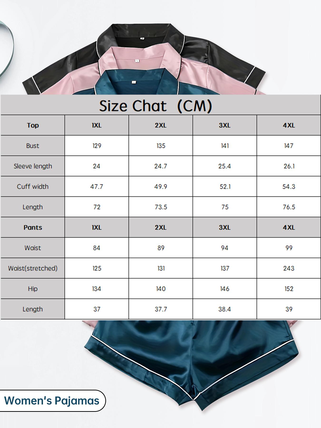 Plus Size 6 Piece Set Women's Pajama Sets Pajamas Clam Lounge Wear for Prom Wedding Outfits Basic Womenswear Short Sleeve Sleepwear with Elastic Waist Shorts Pyjamas Homewear christmas pajamas christmas pajama set SpringStatements