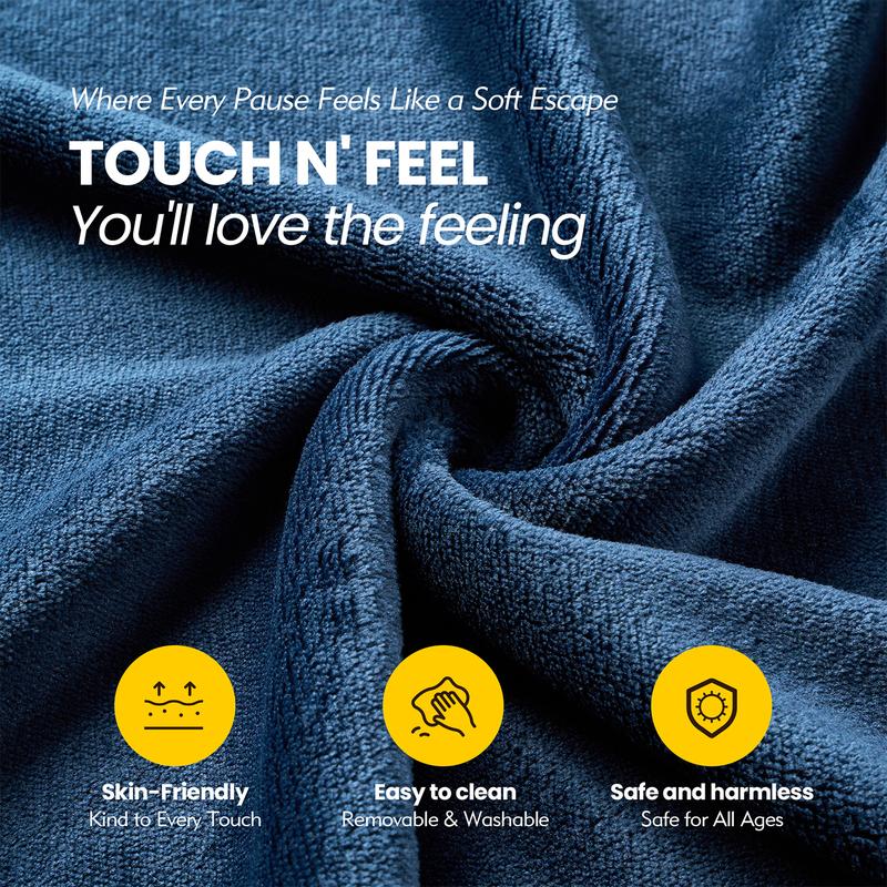 【Jumpstart Sale】Ovios 59" W Jumbo Bean Bag Lounger with Ottoman - Oversize Plush Bean Bag Sofas with Super Soft Microsuede Cover- XL Memory Foam Stuffed Lounger Couch for Adults, Kids, Couples, Pets