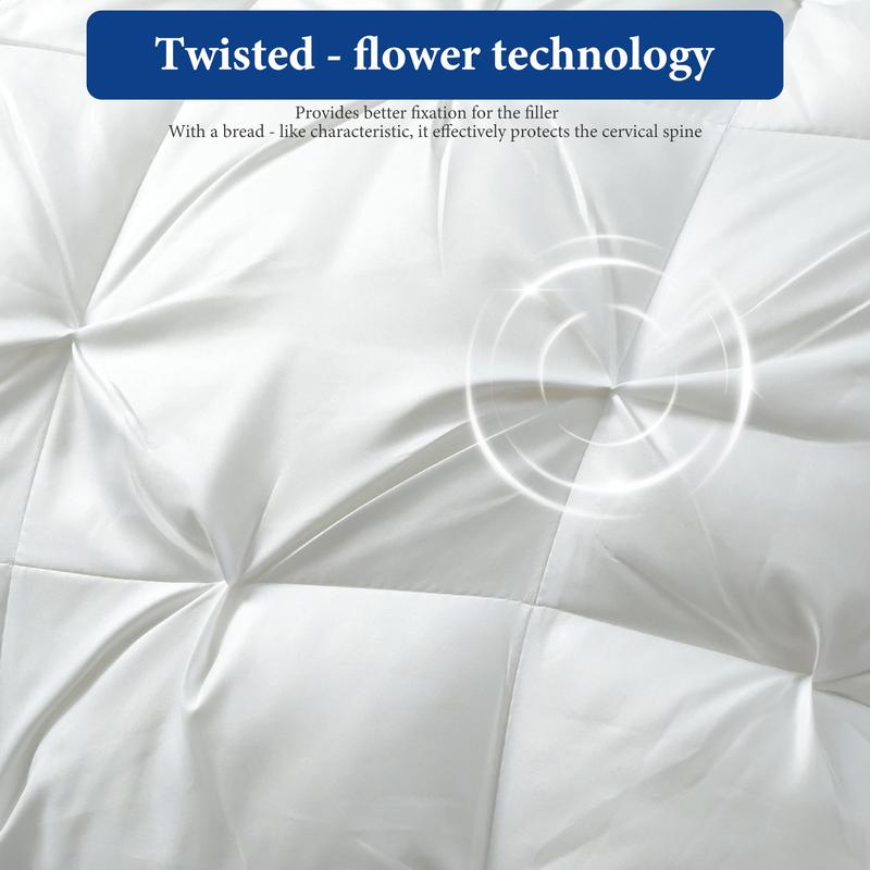 Raybee Luxury 5-Star Hotel Quality Pillows For Queen Size, Neck Support Pillows In Full,Ultra-Soft Cooling Pillows for Your Bed,Sofa,Couches ,Fluffy Pillows for Neck Pain,Couple pillow,Ideal Gift [Black Friday]