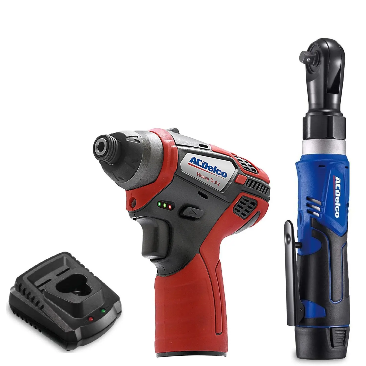 ACDelco ARW1209-K15 G12 Series 12V Cordless Li-ion 3/8" Ratchet Wrench & 1/4" Impact Driver Combo Tool Kit