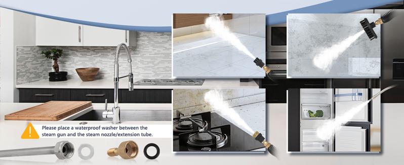 Clearance Sale!Handheld Pressurized Steam Cleaner,2500W Handheld High Temp Portable Cleaning Machine, Cleaning for Couch, Auto, Floor Car Wash Equipment