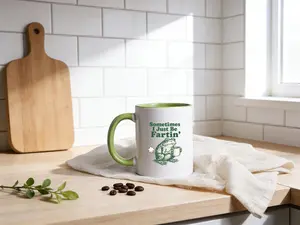 Sometimes I Just Be Fartin Mug, Funny Frog Coffee Cup, Meme Gag Gift, Weirdcore Drinkware, Quirky Frog Mug, Unhinged Humor Tea Cup