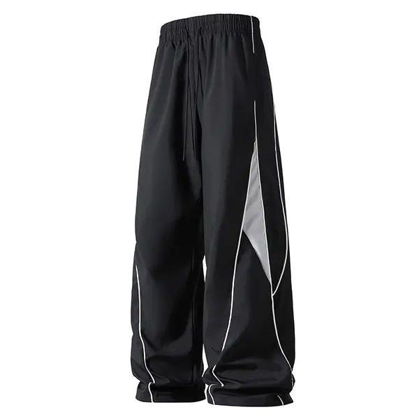 Men’s Summer Striped Straight-Leg Casual Athletic Jogger Pants — Trendy High-Street Style, Versatile