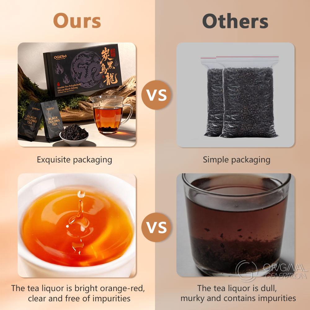 Roasted Black Oolong 128g（8g×16packs）With Rich Aroma Of Charcoal Fire