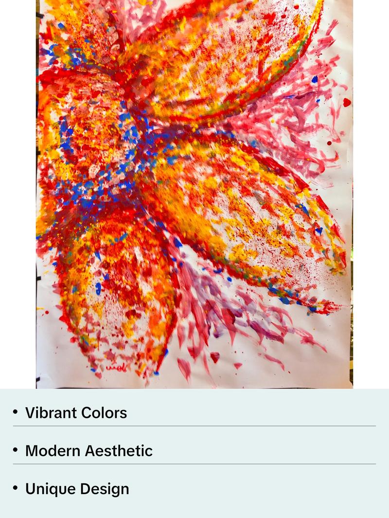 Sparkling Star, Wall Art Contemporary Painting