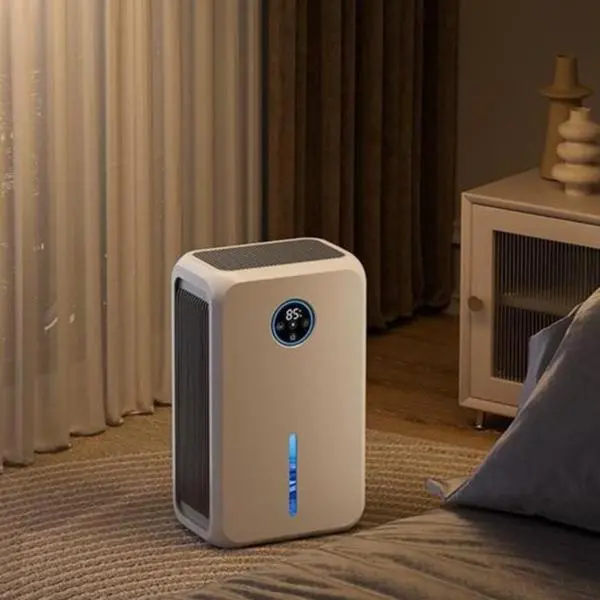 Smart Dehumidifier for Home, 2.6L Quiet Dehumidifier with LED Display, Auto Shut Off, Portable Dehumidifiers for Bedroom Bathroom RV Closet, Whisper-Quiet Operation