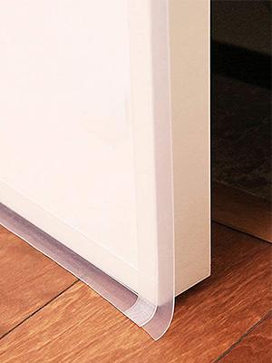 Weather Stripping, Silicone Door Seal Strip Door, Window, Transparent 16 Feet Long (Width 25mm)