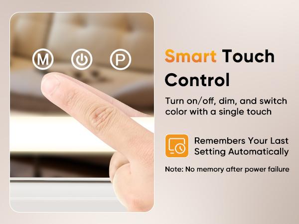 LED Makeup Mirror, Lighted Makeup Mirror, 3-Mode Lighting, Touch Screen Control Makeup Mirror, With 10x Mirror, Detachable Base