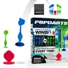 Popdarts Rookie Pack - Unisex Floor Game for All Ages, 1 Rookie Target Marker™, 1 Carrying Bag, 2 Stickers, One Size, Beginner-Friendly Shots, Friendly Battles, Game Night Use, Dishwasher Safe, Suitable for Windows & Outdoor Play