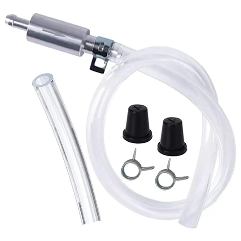 DIY Brake Bleeder Hose Kit - Corrosion-Resist Bleeding Tool Kit with 1-Way Check Valve, Soft Tubes, Metal Clips, Easy Release, Smooth Operation, Works on Car, Motorcycle, Clutch (Motorcycle Accessories, Father’s Day Gift Option)