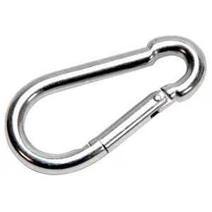 Jeffers Zinc-Plated Steel Bucket Hook Spring Snap