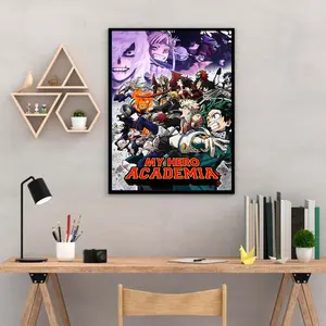 My Hero Academia Heroes Poster, Deku & All Might Wall Art, Iconic Anime Home Decor, Gift for Fans_Poster