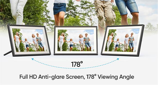 ARZOPA WiFi Digital Photo Frame 10.1 Inch IPS Touchscreen Electronic Photo Frame with 32GB Frameo Digital Picture Frames Share Photos Videos Music Calendar Alarm Auto Rotate Thanksgiving & Christmas Gift Perfect for Family & Friends Home Decor Gift Ideas