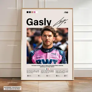 Pierre Gasly Poster, Gasly Alpine,  Alpine Print, Motorsport Grand Prix Decor, Car Racing Artwork, Gasly Alpine Wall Art, Gasly Png