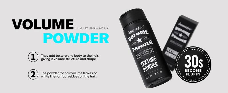 immetee Volumizing Texturizing Hair Powder – Extra Volume Hair Styling Powder, Root Lifting Style Powder, Oil Control, Matte Finish, No Residue, Texture Powder 14g