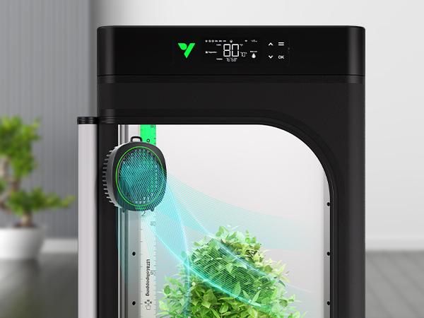 VIVOSUN  4” Grow Tent Clip Fan with Detachable Hook, 3-Speed Strong & Quiet Airflow, Adjustable Airflow Angle for Hydroponics, Circulation & Cooling, White, 1-Pack