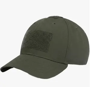Tactical Baseball Cap - Ripstop Operator Cap with Patch Panels and Adjustable Hook & Loop, Tactical Hats for Men and Women