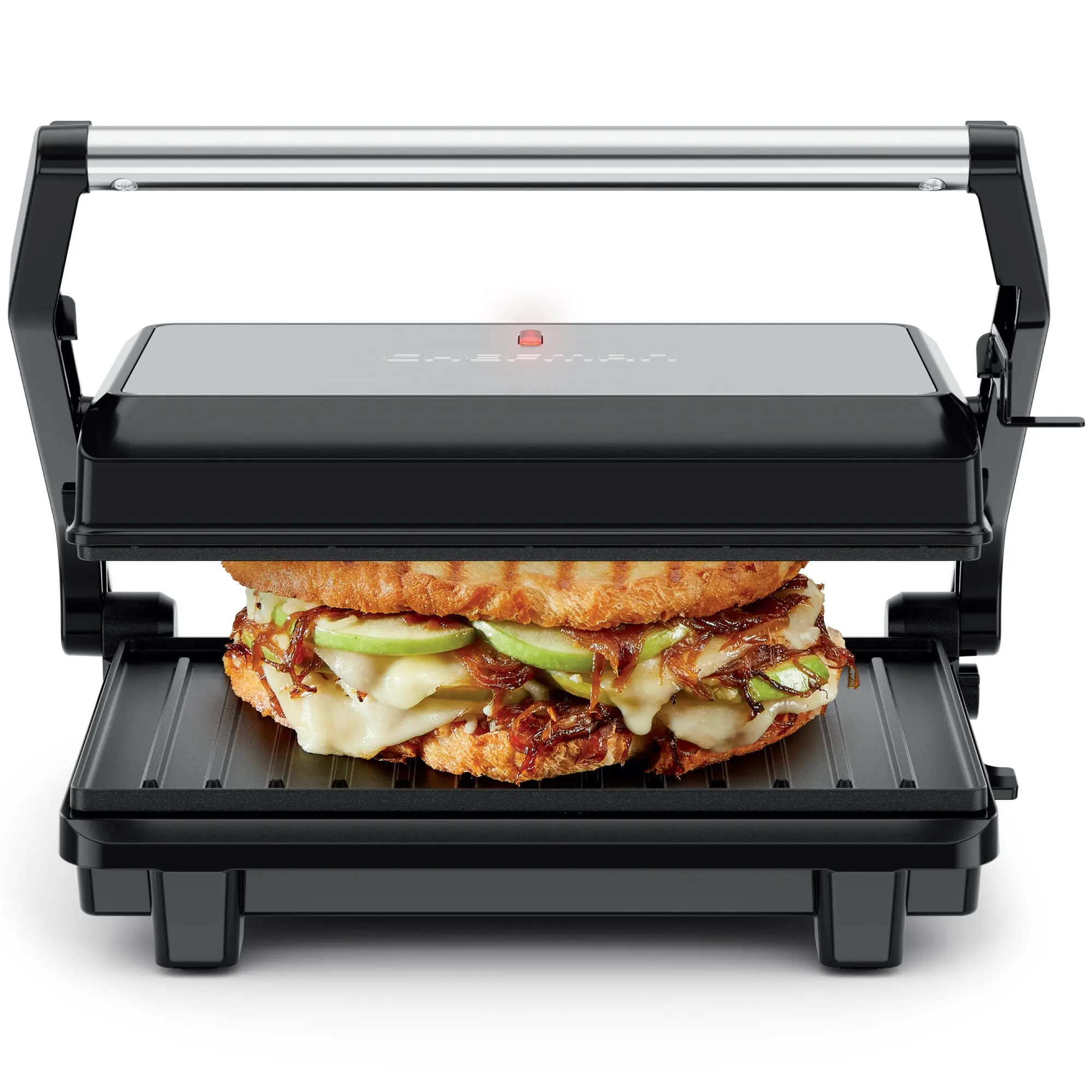Panini Press + 180° Indoor Grill - Black